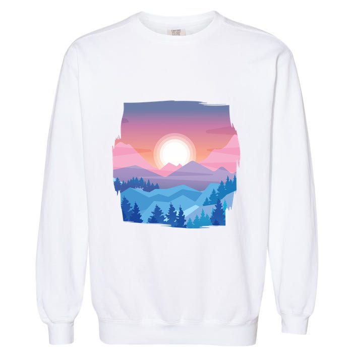 Sunset Mountain Garment-Dyed Sweatshirt
