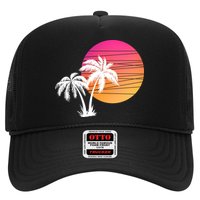 Sunset Palm Trees Trucker Hat