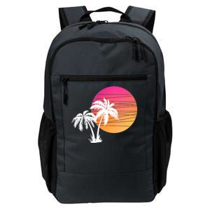 Sunset Palm Trees Daily Commute Backpack