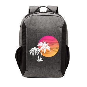 Sunset Palm Trees Vector Backpack