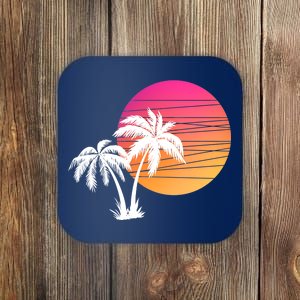 Sunset Palm Trees Coaster