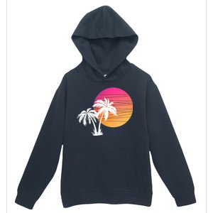 Sunset Palm Trees Urban Pullover Hoodie