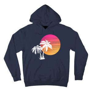 Sunset Palm Trees Tall Hoodie