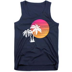 Sunset Palm Trees Tank Top