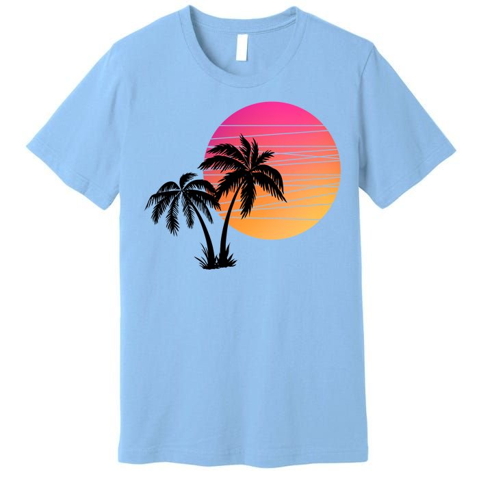 Sunset Palm Trees Premium T-Shirt