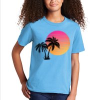 Sunset Palm Trees Kids T-Shirt