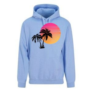 Sunset Palm Trees Unisex Surf Hoodie