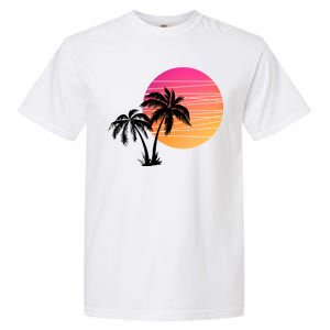 Sunset Palm Trees Garment-Dyed Heavyweight T-Shirt