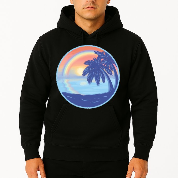 Sunset Rainbow Beach Hoodie