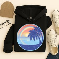 Sunset Rainbow Beach Hoodie