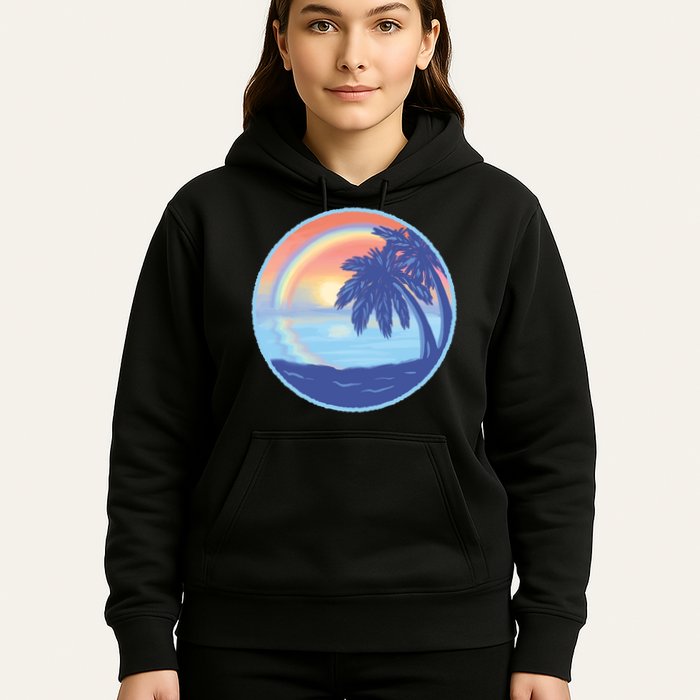 Sunset Rainbow Beach Hoodie