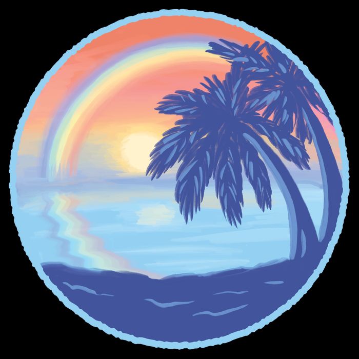 Sunset Rainbow Beach Hoodie