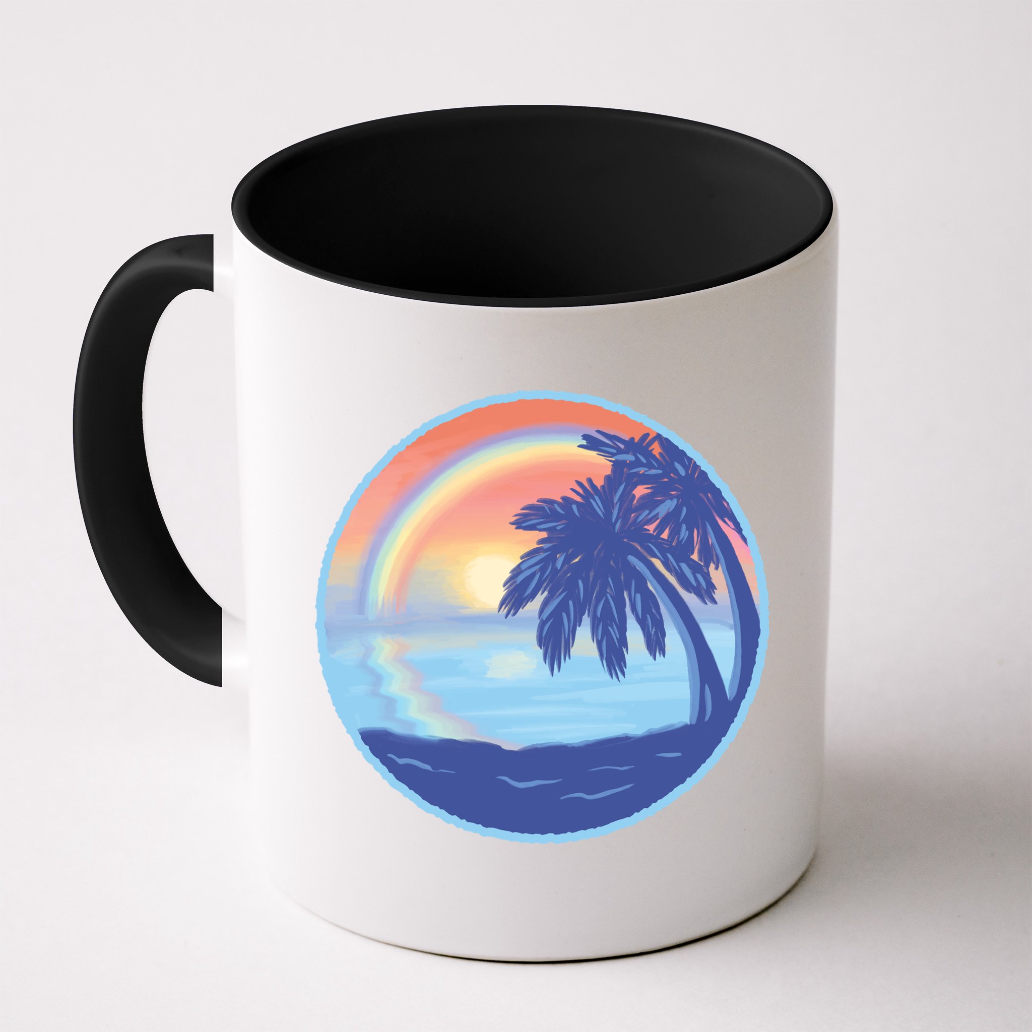 Sunset Rainbow Beach Mug