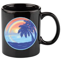 Sunset Rainbow Beach 11oz C Handle Ceramic Mug
