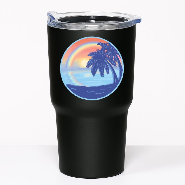 Sunset Rainbow Beach Tumbler