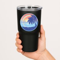 Sunset Rainbow Beach Tumbler