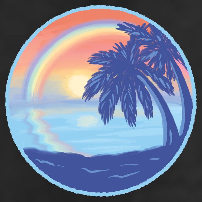 Sunset Rainbow Beach Tumbler