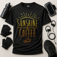 Sunshine And Coffee Cooling Performance Crew T-Shirt