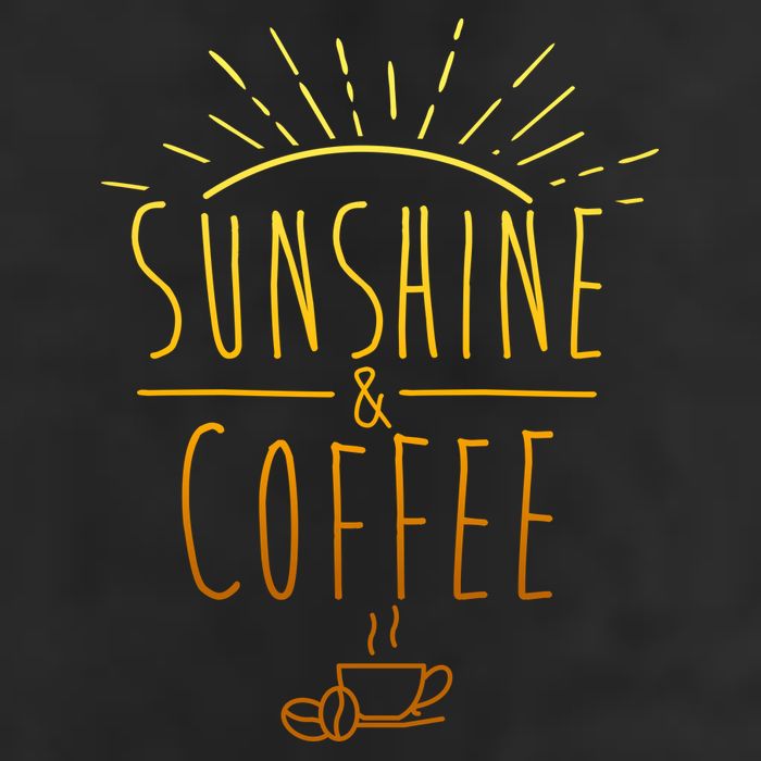 Sunshine And Coffee Adult Drive Performance Visor