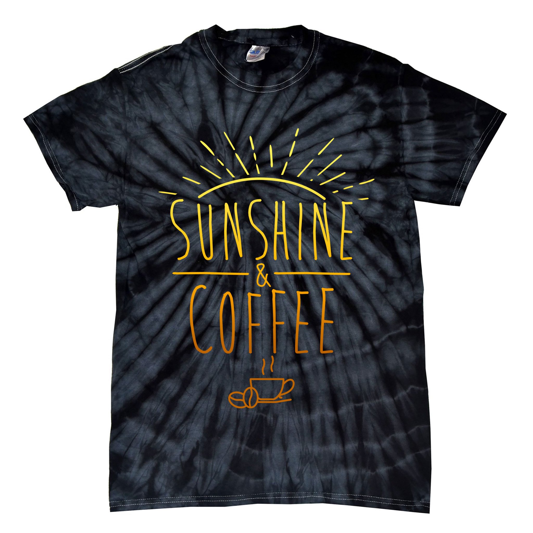 Sunshine And Coffee Tie-Dye T-Shirt