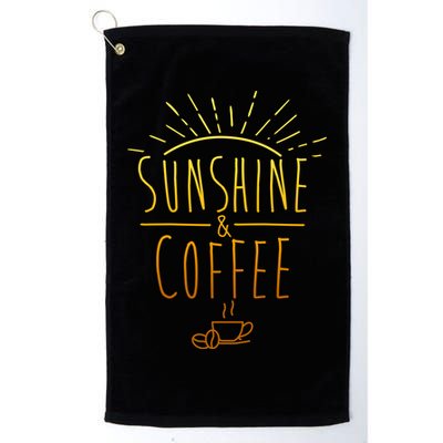 Sunshine And Coffee Golf Towel