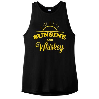 Sunshine And Whiskey Ladies PosiCharge Tri-Blend Wicking Tank