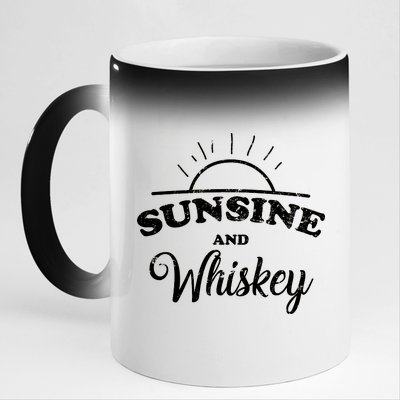 Sunshine And Whiskey 11oz Black Color Changing Mug