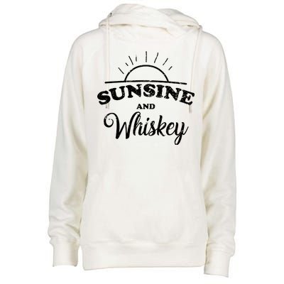 Sunshine And Whiskey Womens Funnel Neck Pullover Hood