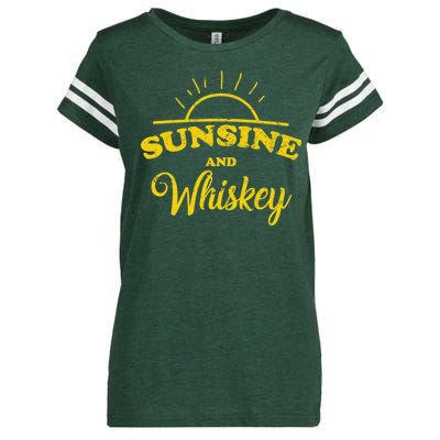 Sunshine And Whiskey Enza Ladies Jersey Football T-Shirt