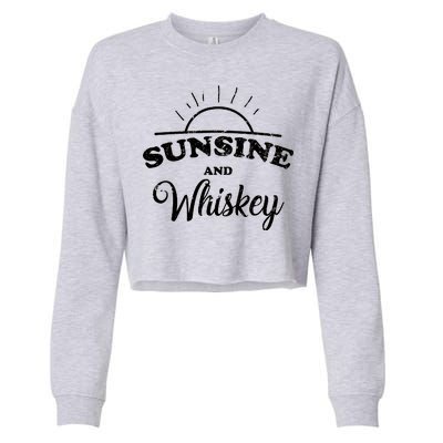 Sunshine And Whiskey Cropped Pullover Crew