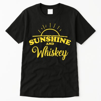 Sunshine And Whiskey Retro Summer Tall T-Shirt