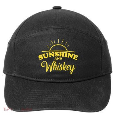 Sunshine And Whiskey Retro Summer 7-Panel Snapback Hat
