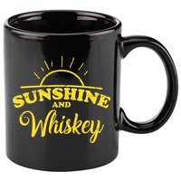 Sunshine And Whiskey Retro Summer 11oz C Handle Ceramic Mug