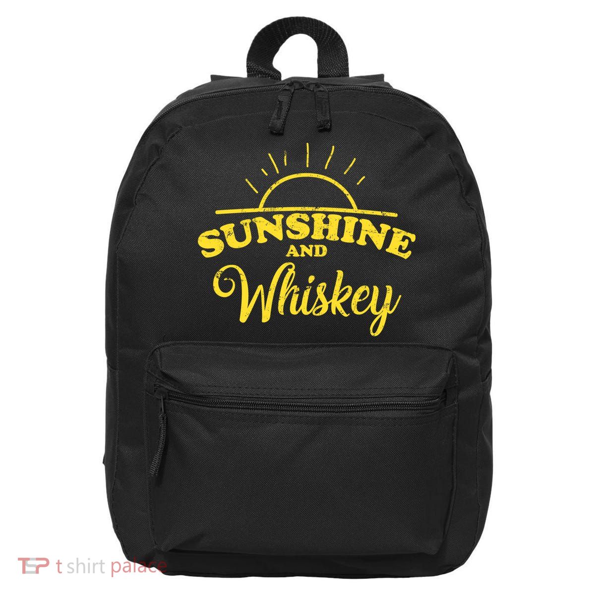 Sunshine And Whiskey Retro Summer 16 in Basic Backpack