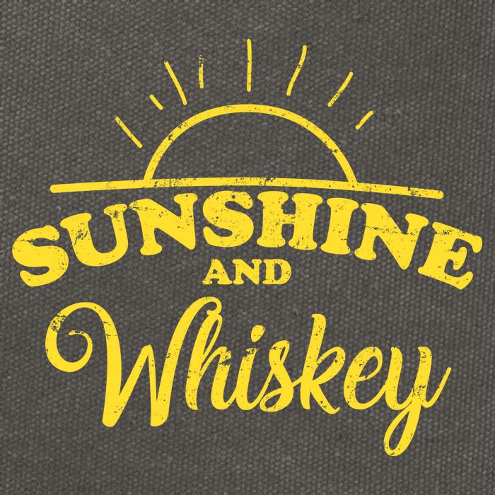 Sunshine And Whiskey Retro Summer Cotton Canvas Backpack