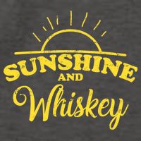 Sunshine And Whiskey Retro Summer Vector Backpack