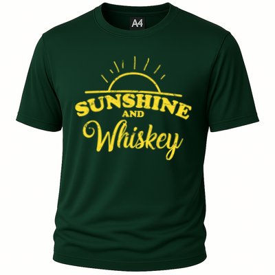 Sunshine And Whiskey Retro Summer Performance Shirt