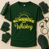 Sunshine And Whiskey Retro Summer Cooling Performance Crew T-Shirt