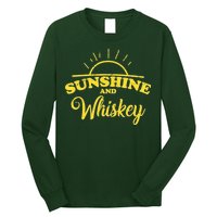 Sunshine And Whiskey Retro Summer Long Sleeve Shirt