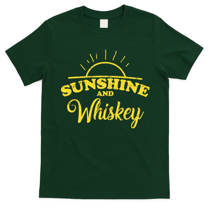 Sunshine And Whiskey Retro Summer T-Shirt