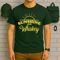 Sunshine And Whiskey Retro Summer T-Shirt
