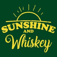 Sunshine And Whiskey Retro Summer T-Shirt
