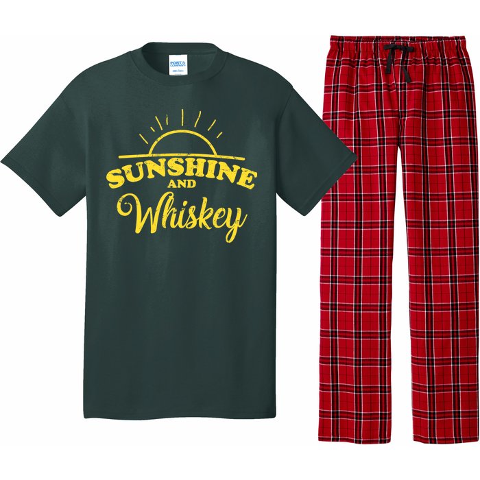 Sunshine And Whiskey Retro Summer Pajama Set