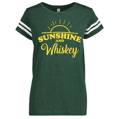 Sunshine And Whiskey Retro Summer Enza Ladies Jersey Football T-Shirt