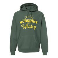 Sunshine And Whiskey Retro Summer Premium Hoodie