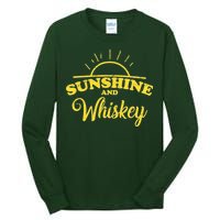 Sunshine And Whiskey Retro Summer Tall Long Sleeve T-Shirt