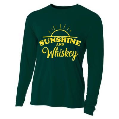 Sunshine And Whiskey Retro Summer Cooling Performance Long Sleeve Crew