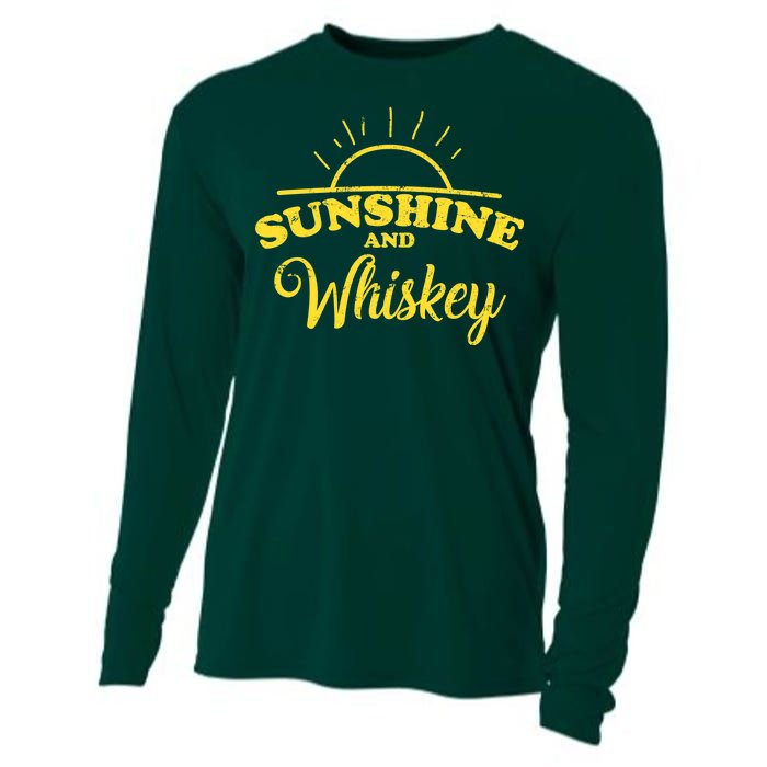 Sunshine And Whiskey Retro Summer Cooling Performance Long Sleeve Crew