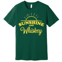 Sunshine And Whiskey Retro Summer Premium T-Shirt