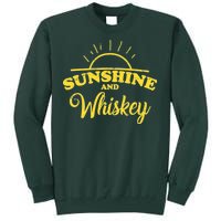 Sunshine And Whiskey Retro Summer Tall Sweatshirt